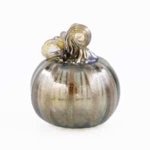 Standard Metallic Iridescent Glass pumpkin